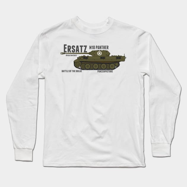 Ersatz M10 Panther. Long Sleeve T-Shirt by Panzerpicture